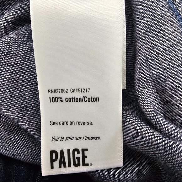 Paige Ria Short Flutter Flounce Sleeve Belted Lightweight Denim Jumpsuit S - Picture 10 of 12